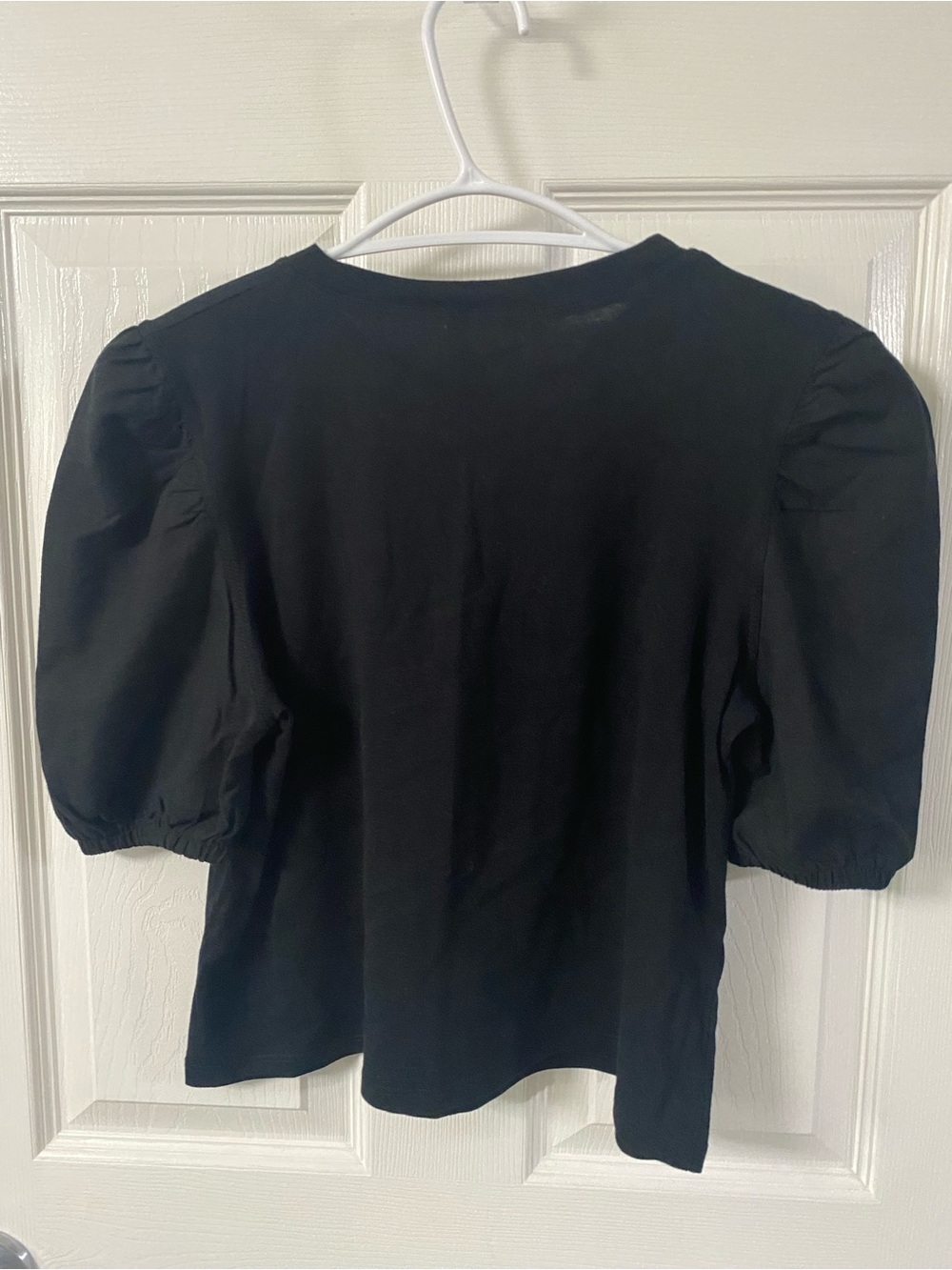 Zara Black Puff Sleeve Blouse